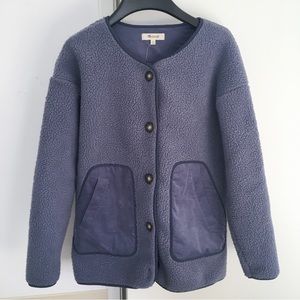 Madewell Resourced Fleece Cardigan Jacket NG586